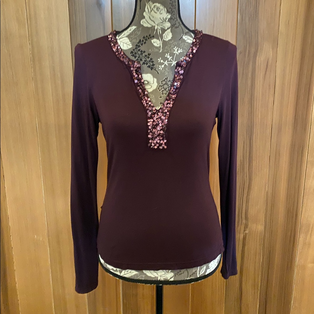 Sequins Collar Blouse